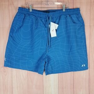 Staple Athletic Shorts Mens S Blue‎ Pigeon Logo Printed Swimsuit Hybrid